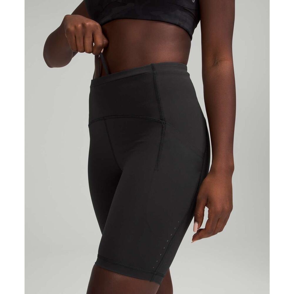Lululemon Swift Speed High Rise Shorts 8" Black Size 4 NWOT - Picture 10 of 11